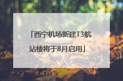 西宁机场新建T3航站楼将于8月启用